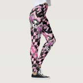 Leggings Farceur de crâne de coeurs (Droite)