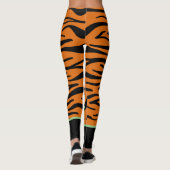 Leggings Faune personnalisée l Brown noir animal motif (Dos)