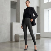 Leggings Fausse denim noire