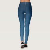 Leggings Faux Denim Blue Jean Motif (Dos)