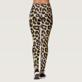 Leggings Faux Leopard Fourrure Beau Spots Motif (Dos)