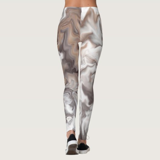Leggings Faux Marble Abstrait (Dos)