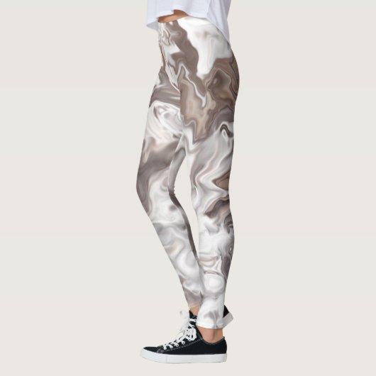 Leggings Faux Marble Abstrait (Gauche)