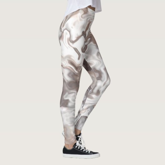 Leggings Faux Marble Abstrait (Droite)
