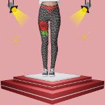 Leggings Faux Noir Tissu Rose Mode tendance<br><div class="desc">Améliorez votre garde-robe avec mon pantalon de fitness stretch, un mélange parfait de style moderne et de confort. Conçues pour les femmes et les filles, ces leggings tendance sont idéales pour le jogging, la course ou toute routine d'entraînement, offrant un look chic et fonctionnel. Dotés d'un motif de rose rouge...</div>