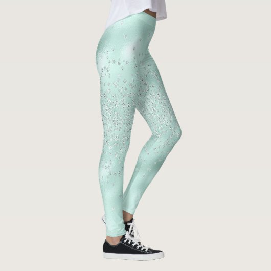 Leggings Faux Parties scintillant Pastel Sparkle Élégant Sh (Droite)