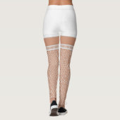 Leggings faux résille à monogramme pour mariage bl (Dos)