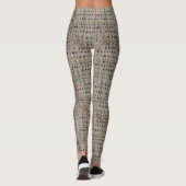 Leggings faux texture avec motif à points (Dos)