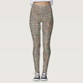 Leggings faux texture with dots pattern (Devant)