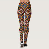 Leggings Faux tricot Aztec motif carrelé (Dos)