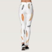 Leggings Feathers Luxury Trendy Boho Collection (Dos)