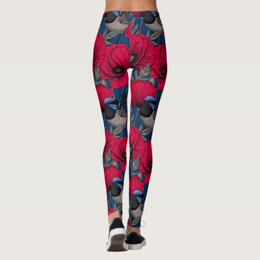 Leggings Fée et pavots (Dos)