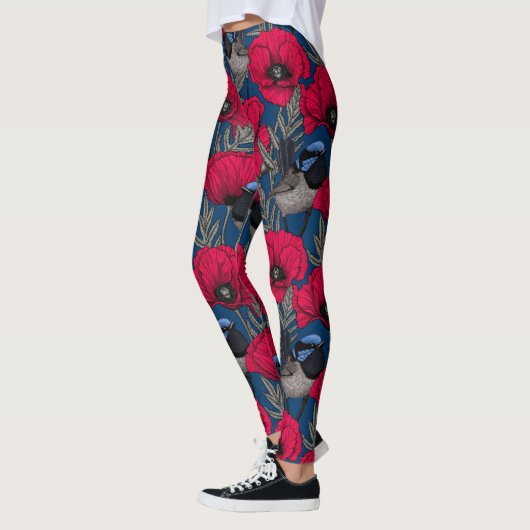 Leggings Fée et pavots (Gauche)