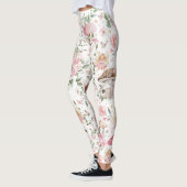 Leggings Fée Whimsical Enchanted Forêt rose Floral (Gauche)