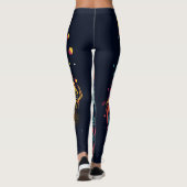 Leggings Feline Geek rétro chic (Dos)