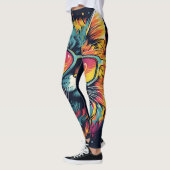 Leggings Feline Geek rétro chic (Gauche)