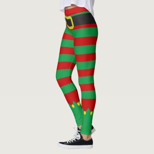 Leggings Felon Vert Rouge Novelté Noël (Gauche)