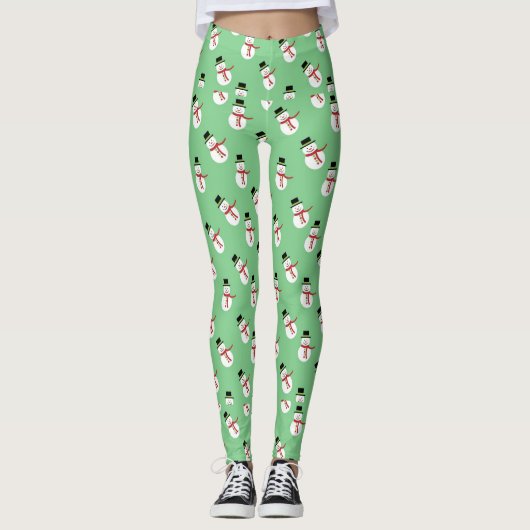 Leggings féminin de Snowman (Devant)
