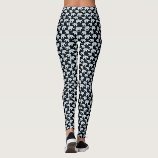 Leggings féminin des éléphants (Dos)