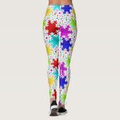 Leggings féminins aux fûts de neige (Dos)