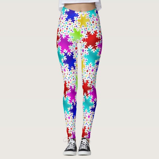 Leggings féminins aux fûts de neige (Devant)