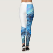 Leggings féminins "Bleu Tranquille" (Dos)