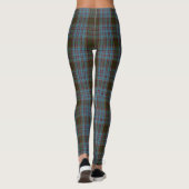 Leggings féminins bleus/olives (Dos)