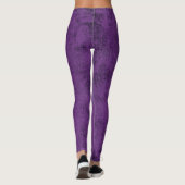 Leggings féminins de créatrice violette (Dos)