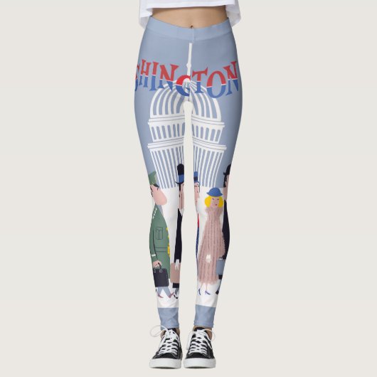 Leggings féminins de Washington D.C. (Devant)