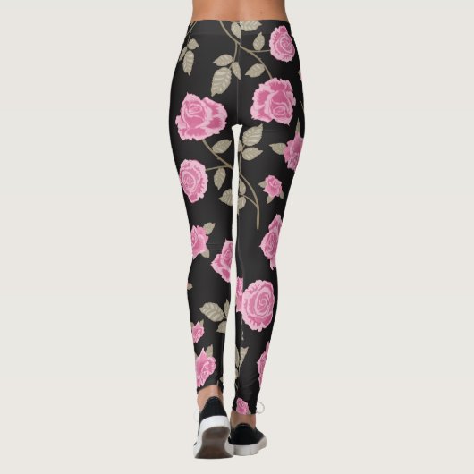 Leggings féminins Rose (Dos)