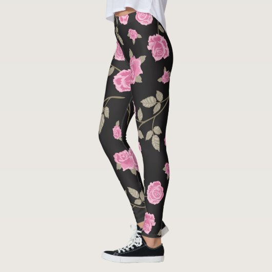 Leggings féminins Rose (Gauche)