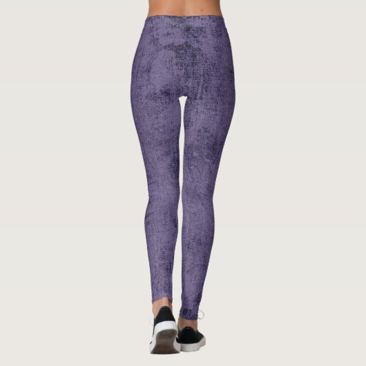 Leggings féminins violets profonds (Dos)