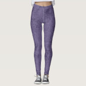 Leggings féminins violets profonds (Devant)