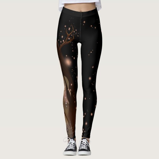 Leggings Femme 2018 de cerfs communs (Devant)