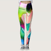 Leggings Femme à l'aquarelle Belle (Devant)