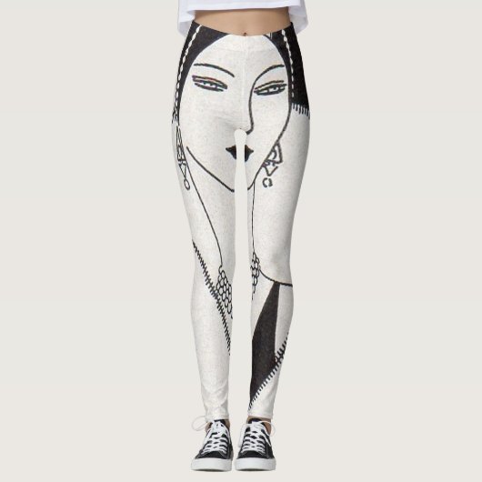 Leggings Femme art déco 1928 (Devant)
