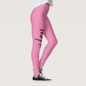Leggings Femme Bébé rose Noir mignon Fille Chic tendance Un (Droite)