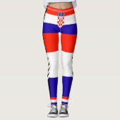Leggings femme design Croatie (Devant)