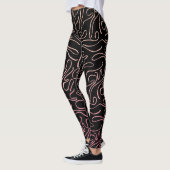Leggings femme parties scintillant rose (Gauche)
