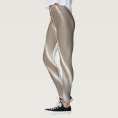 leggings femmes brillant blanc chrome (Gauche)