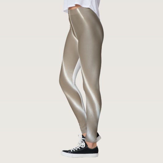 leggings femmes brillant blanc chrome (Gauche)