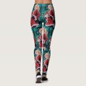 Leggings femmes costume d'aide santas (Dos)