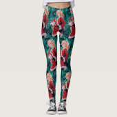 Leggings femmes costume d'aide santas (Devant)