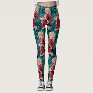 Leggings femmes costume d'aide santas