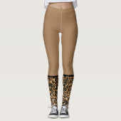 Leggings femmes-Empreintes de léopard Leggings (Devant)