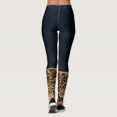 Leggings femmes-Empreintes de léopard Leggings (Dos)