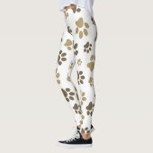 Leggings Femmes Empreintes de pattes aux pattes tachetées (Gauche)