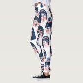 Leggings Femmes fantasques : Dessin sur le visage (Gauche)