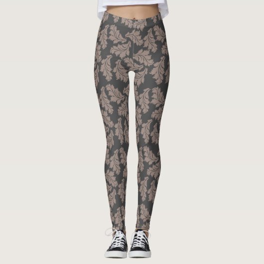 Leggings Femmes Jambes Brown (Devant)