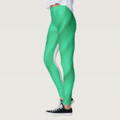 LEGGINGS FEMMES LÉGGGINGS VAGUES VERTES (Gauche)